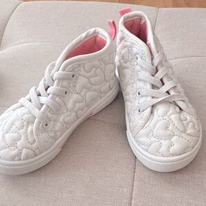 Carter’s white heart sneakers
